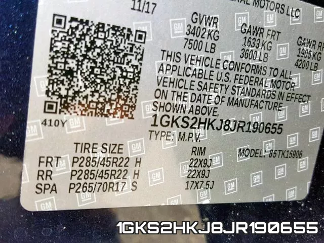 1GKS2HKJ8JR190655 фото 2