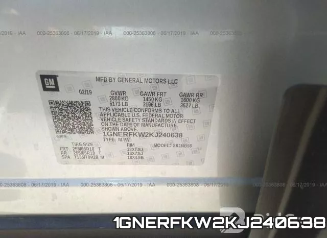 1GNERFKW2KJ240638 фото 10