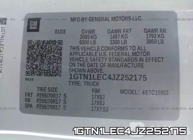 1GTN1LEC4JZ252175 фото 10