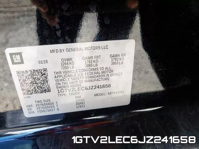 1GTV2LEC6JZ241658 фото 2