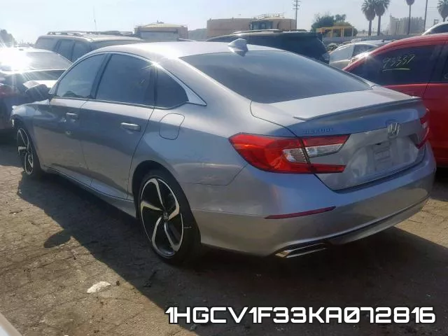 1HGCV1F33KA072816 фото 4