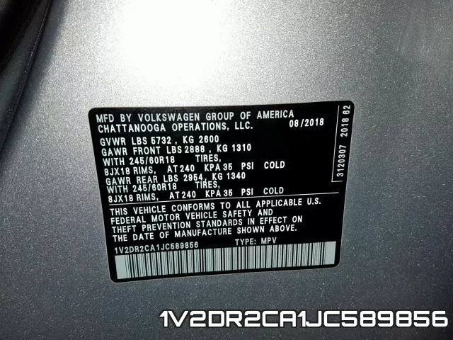 1V2DR2CA1JC589856 фото 2