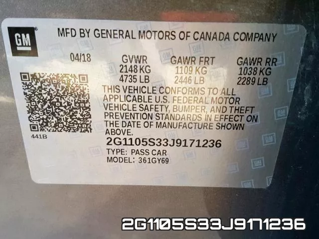 2G1105S33J9171236 фото 2