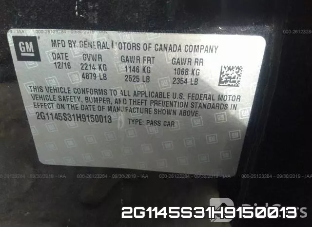 2G1145S31H9150013 фото 10