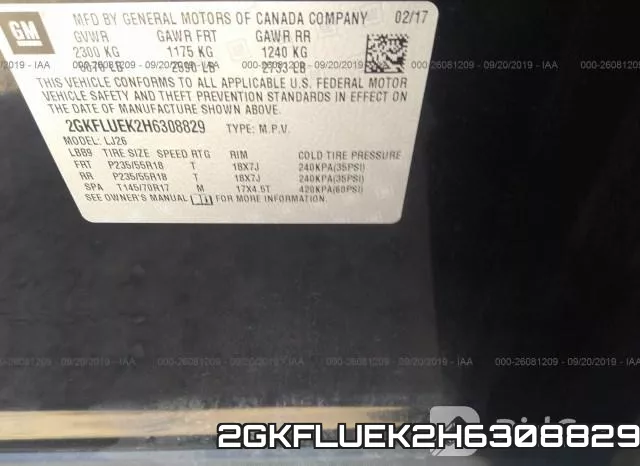 2GKFLUEK2H6308829 фото 10