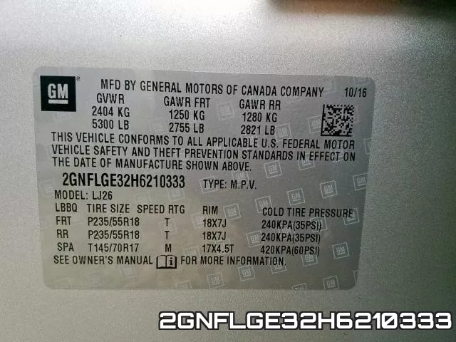 2GNFLGE32H6210333 фото 2