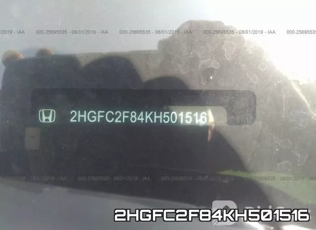 2HGFC2F84KH501516 фото 10