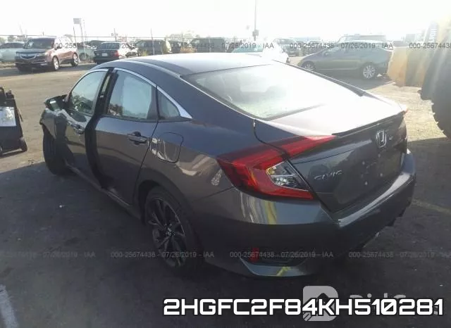 2HGFC2F84KH510281 фото 4