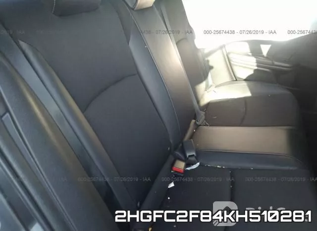 2HGFC2F84KH510281 фото 9