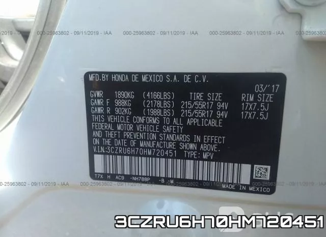 3CZRU6H70HM720451 фото 10