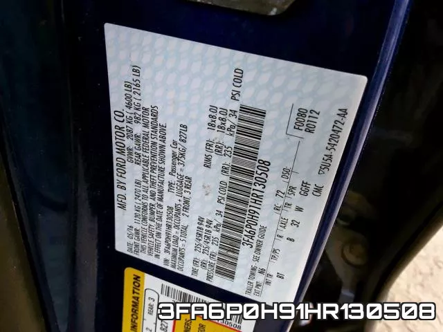 3FA6P0H91HR130508 фото 2