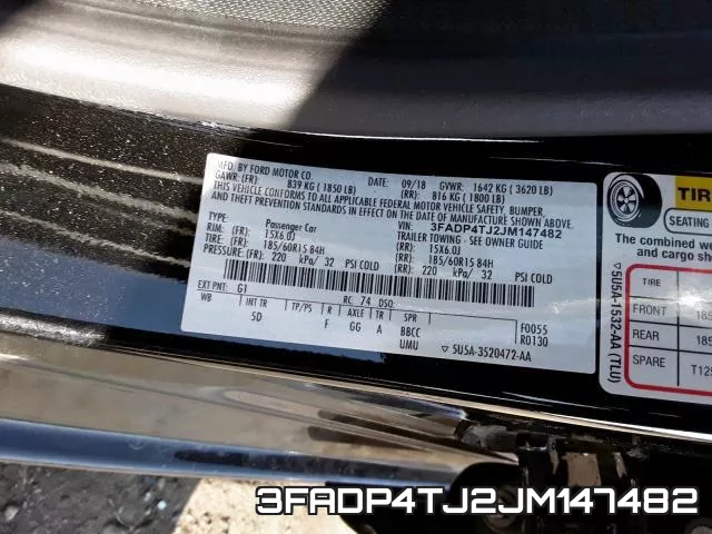 3FADP4TJ2JM147482 фото 2