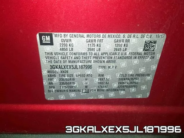 3GKALXEX5JL187996 фото 2