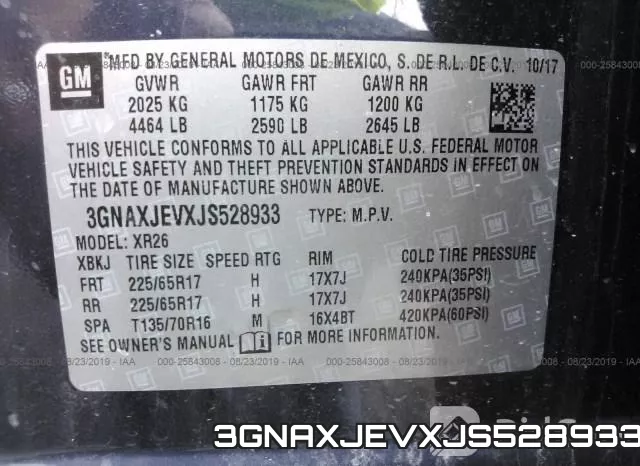 3GNAXJEVXJS528933 фото 10