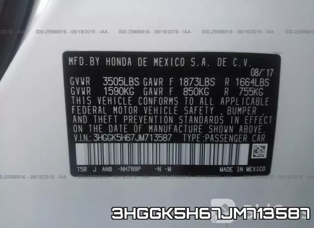 3HGGK5H67JM713587 фото 10