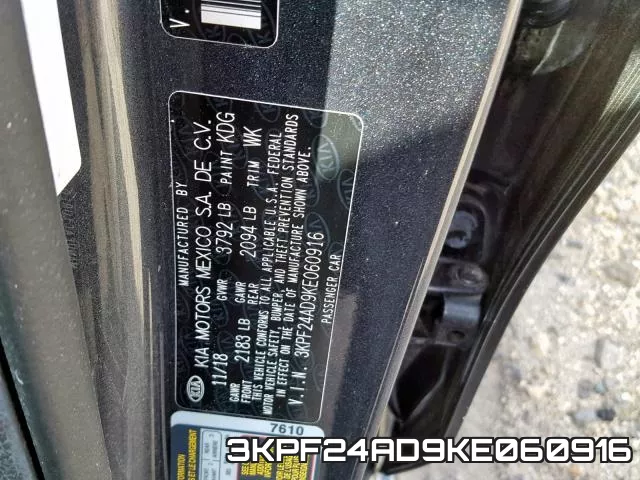 3KPF24AD9KE060916 фото 2