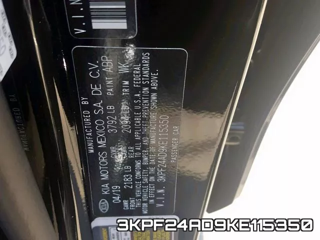 3KPF24AD9KE115350 фото 2