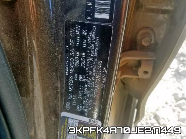 3KPFK4A70JE217449 фото 2