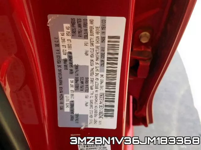 3MZBN1V36JM183368 фото 2