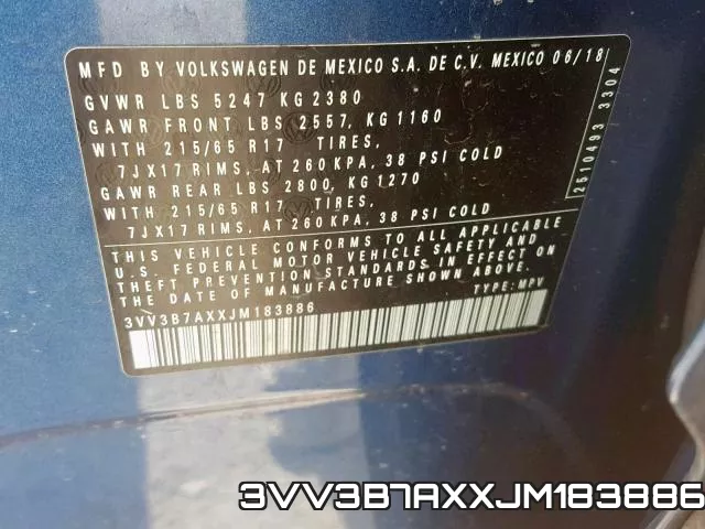 3VV3B7AXXJM183886 фото 2