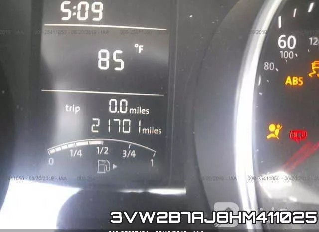 3VW2B7AJ8HM411025 фото 8