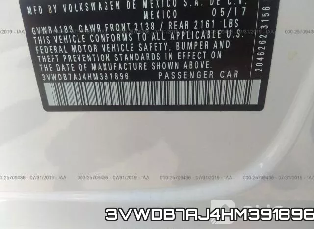 3VWDB7AJ4HM391896 фото 10