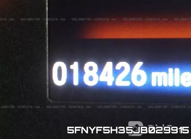 5FNYF5H35JB029915 фото 7