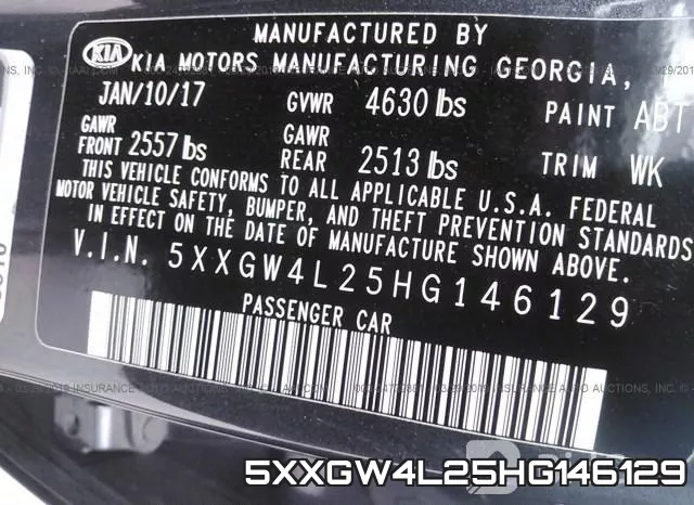 5XXGW4L25HG146129 фото 10