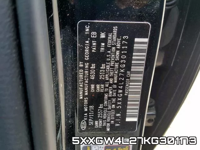 5XXGW4L27KG301173 фото 2