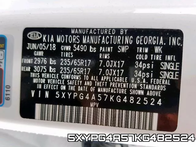 5XYPG4A57KG482524 фото 2
