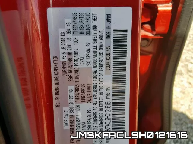 JM3KFACL9H0121616 фото 2