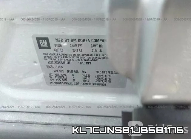 KL7CJNSB1JB581176 фото 10