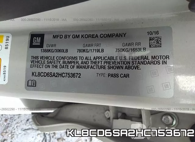 KL8CD6SA2HC753672 фото 10