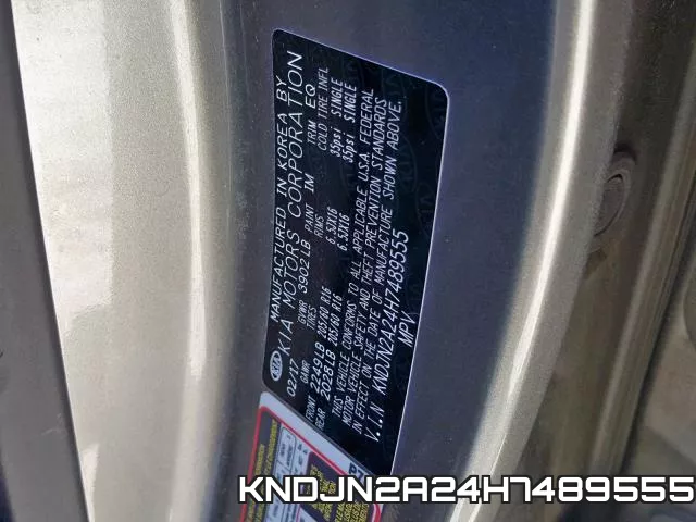 KNDJN2A24H7489555 фото 2