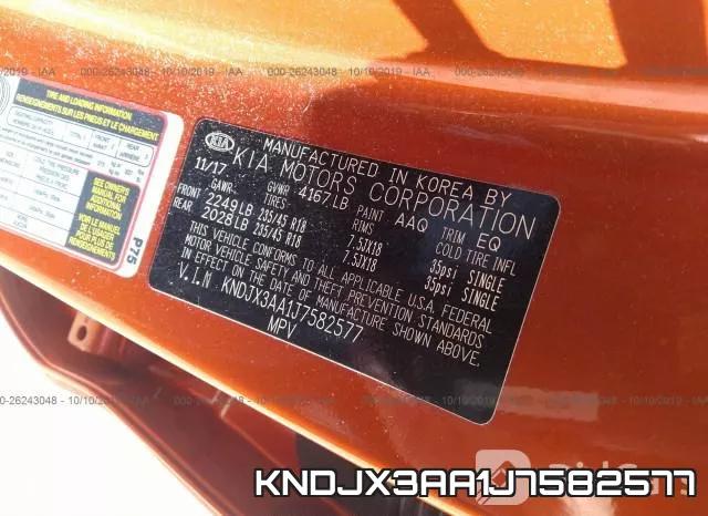 KNDJX3AA1J7582577 фото 10