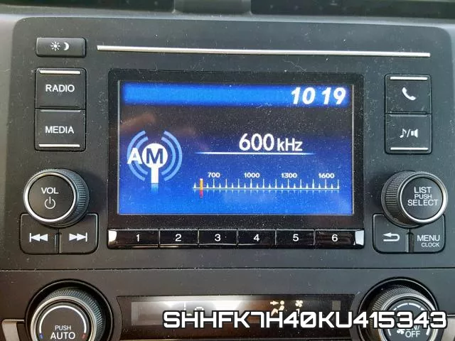 SHHFK7H40KU415343 фото 10