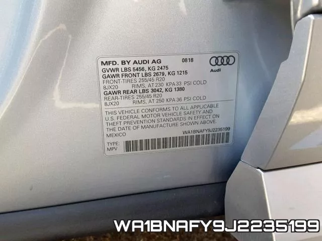WA1BNAFY9J2235199 фото 2