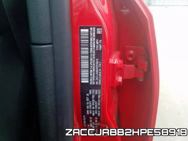 ZACCJABB2HPE58918 фото 2