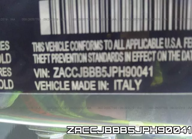 ZACCJBBB5JPH90041 фото 10