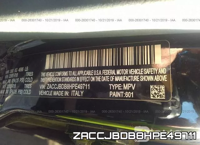 ZACCJBDB8HPE49711 фото 9