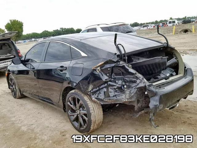 19XFC2F83KE028198 фото 4