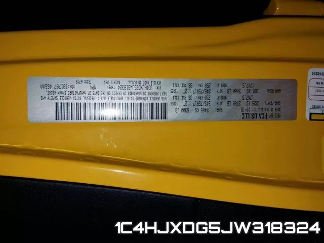 1C4HJXDG5JW318324 фото 2