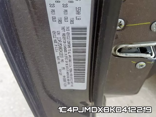 1C4PJMDX8KD412219 фото 2