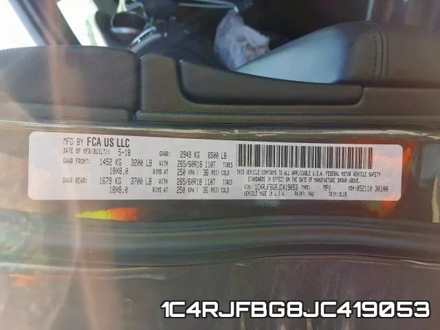 1C4RJFBG8JC419053 фото 2