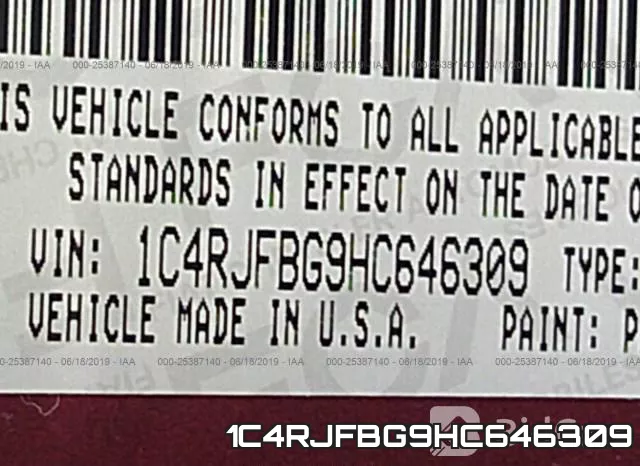 1C4RJFBG9HC646309 фото 10