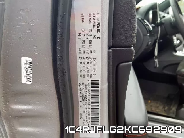 1C4RJFLG2KC692909 фото 2
