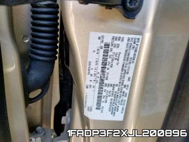 1FADP3F2XJL200896 фото 2