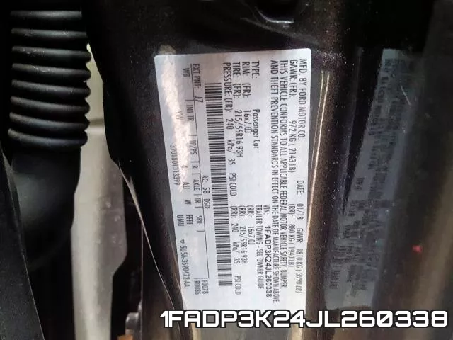 1FADP3K24JL260338 фото 2