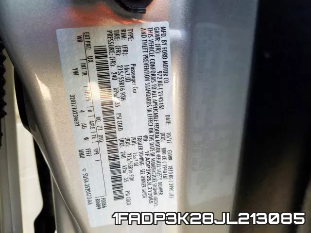 1FADP3K28JL213085 фото 2