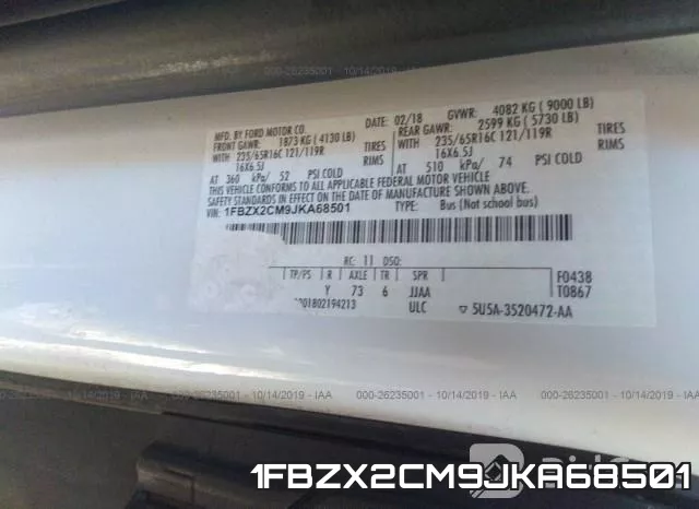 1FBZX2CM9JKA68501 фото 10